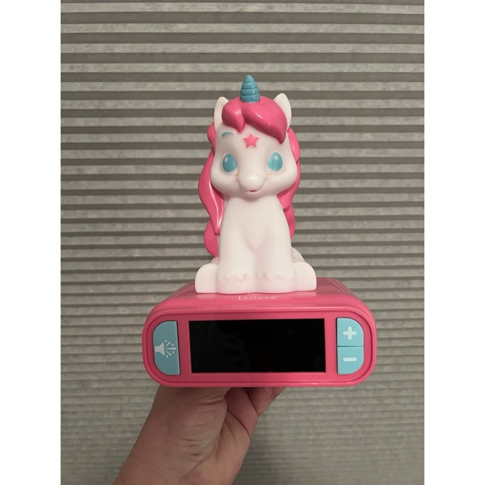 Unicorn Digital Alarm Clock for Kids with Night Light Snooze & Sounds Lexibook